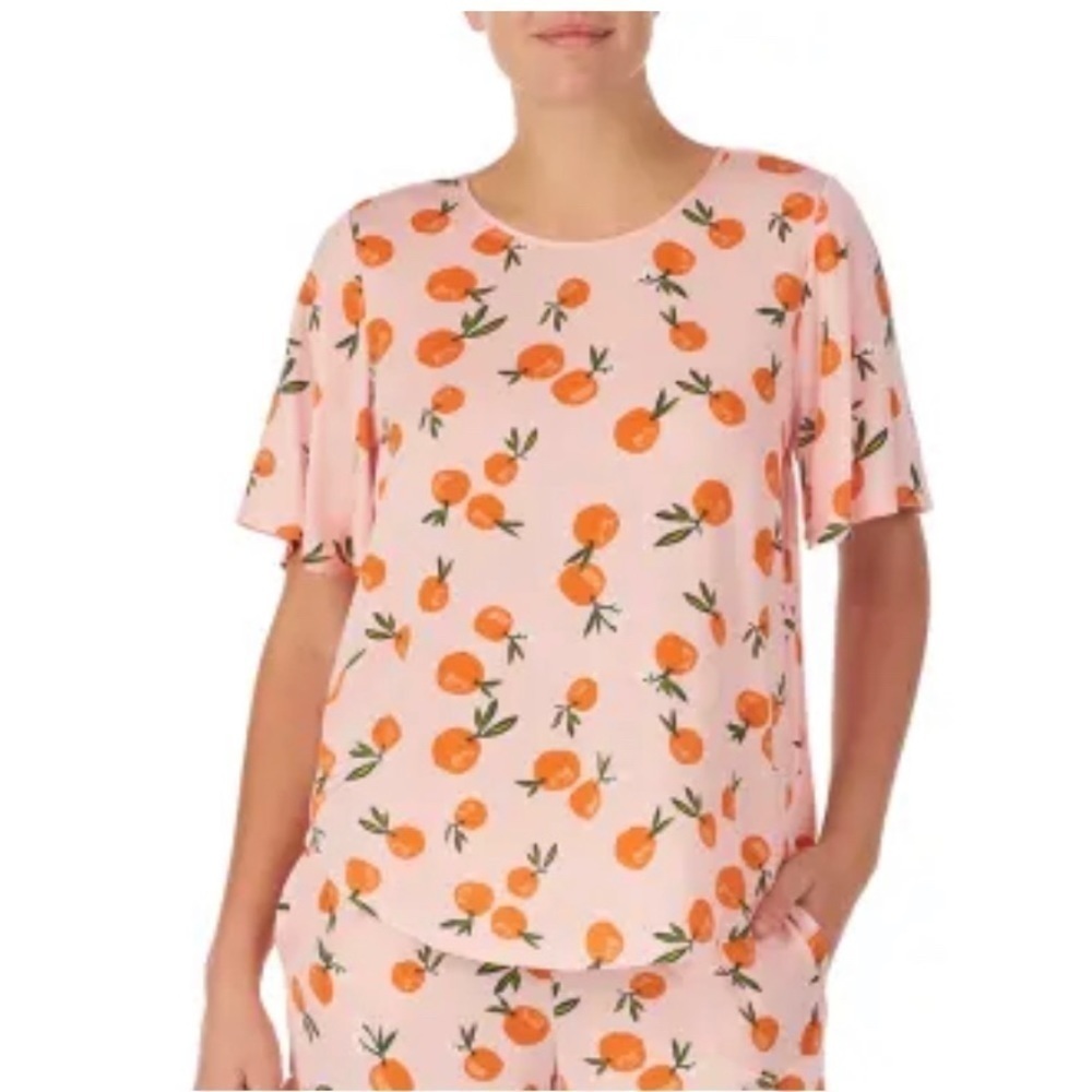 Kate Spade Garden Party Clementine Print Modal Summer Pajama Top XS